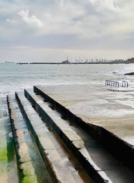 istock Steps out of the sea. 2198188376