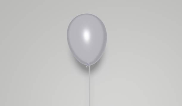 istock Balloon background, simple party scene, two balloons, 3D illustration 2198189264