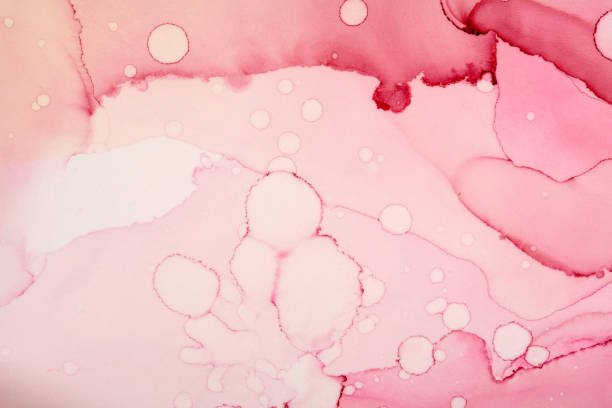 istock Drawn and splashing stain abstract watercolor design. 2198189704