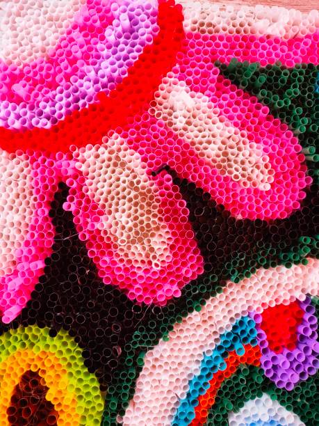 istock A colorful flower made of styrofoam 2198192452