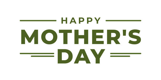 istock Happy Mothers Day text frame. Decorative Element with charming lettering and geometric shapes. Greeting card for Mom. Holiday celebration. Flat vector illustration 2198193083