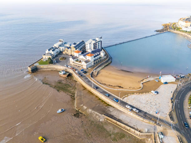 istock Knightstone Island in Weston-Super-Mare with lake 2198194948