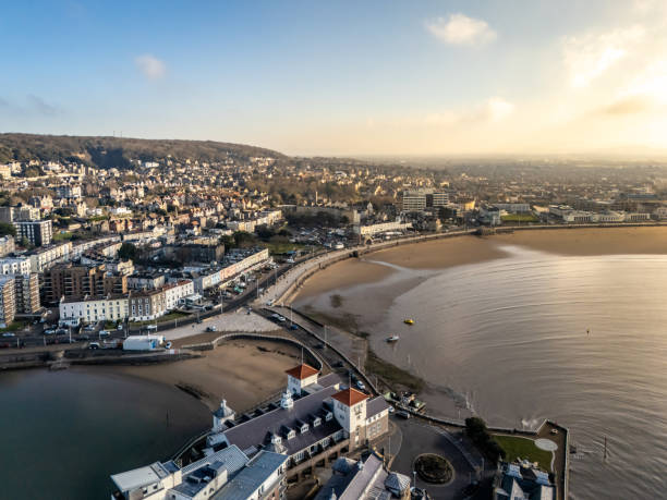 istock Knightstone Island to beach in Weston-Super-Mare 2198195103
