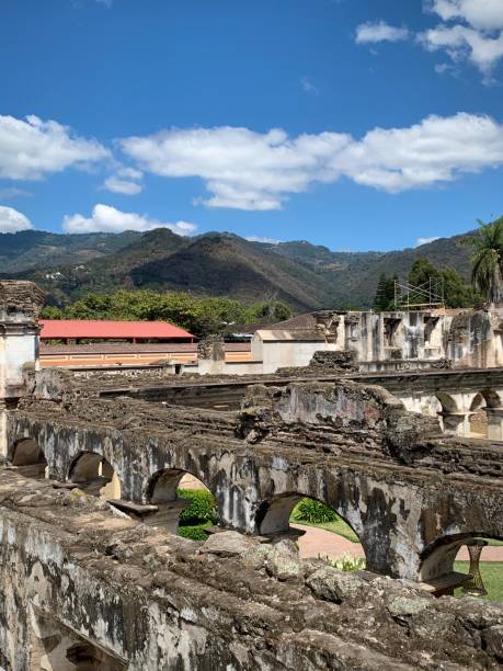 istock Mountains and Ruins in Antigua (Antigua, Guatemala) 2198195706
