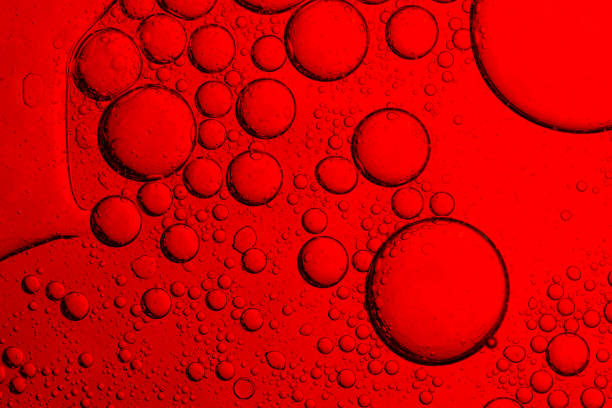 istock Close-up red macro bubble,Close-up red macro bubble 2198197168