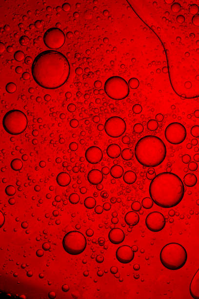 istock Close-up red macro bubble,Close-up red macro bubble 2198197188