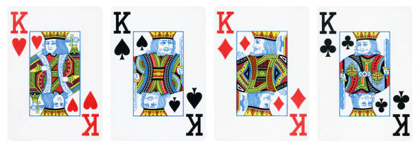 istock Set of Kings playing cards - isolated on white 2198197517