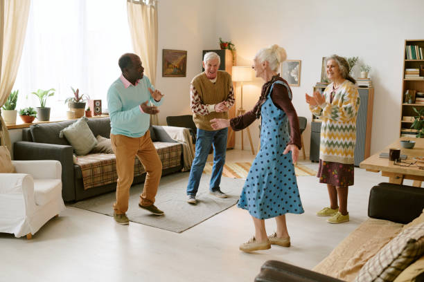 istock Residents of Nursing Home Dancing 2198198137