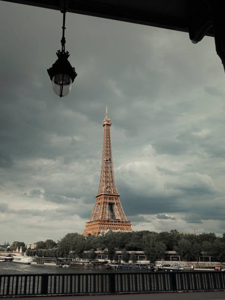Eiffel tower and Seine River view Parin France