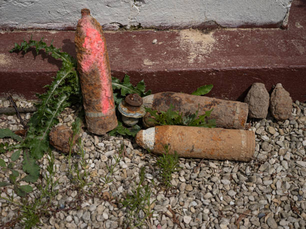 Iron harvest Ancient artillery shells and hand grenades found in nearby fields from the  First World War Somme  France are left on designated places so they can be retrieved and destroyed. This unexploded war shells were left near Sailly Saillisel
