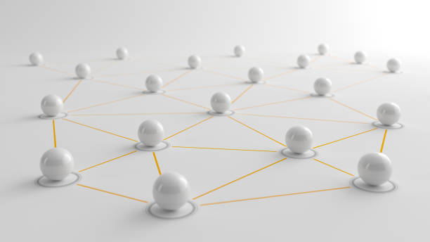 istock Concept of Network, internet communication - 3d illustration 2198203241