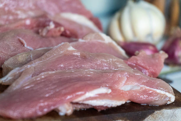 Raw fresh meat Steak on dark grunge background