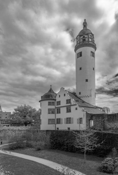 frankfurt am main, germany-august 07, 2022: The old castle in Frankfurt-Hoechst