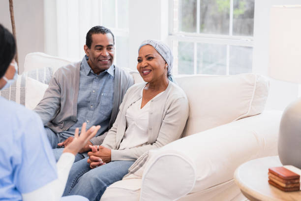 istock Mature Couple Receiving Emotional Support During Counseling Session 2198206018