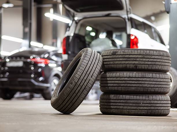 Tire in retail place