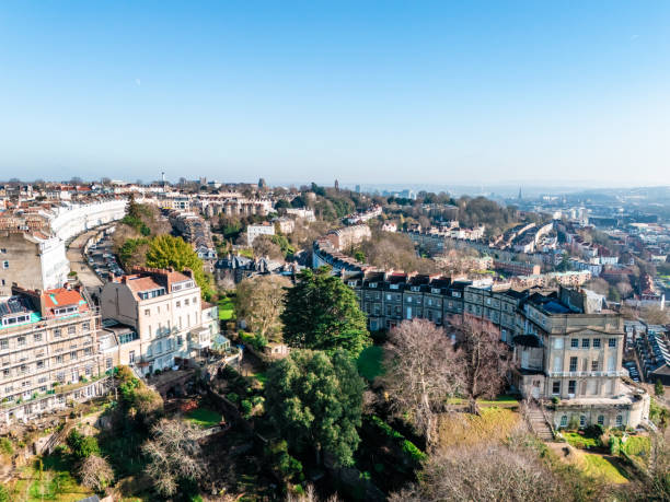 istock Scenic aerial view of bristol's historic architecture 2198209764
