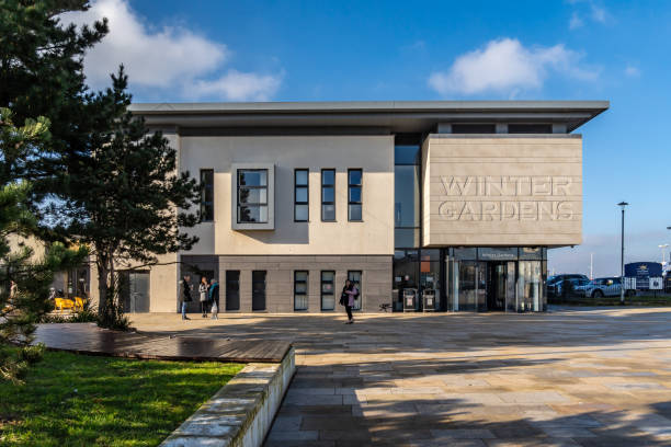 Weston-Super-Mare, UK. 6 February 2025. Exterior of the Weston-Super-Mare Winter Gardens building.