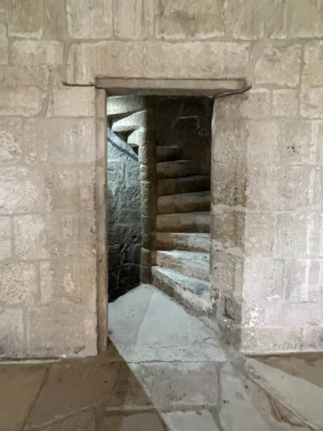 istock An old, stone spiral staircase in the Kolossi castle in Cyprus 2198213192