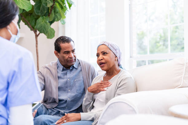 istock Couple in Therapy Session, Discussing Illness and Treatment 2198213472