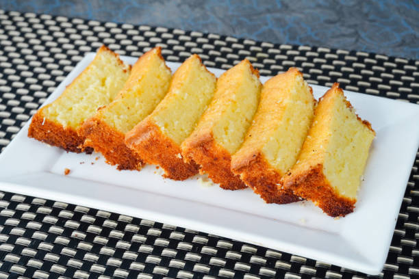istock Home made cake in white tray. Soft and delicious cake 2198218862