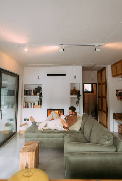 istock Enjoying together by the fireplace 2198220869