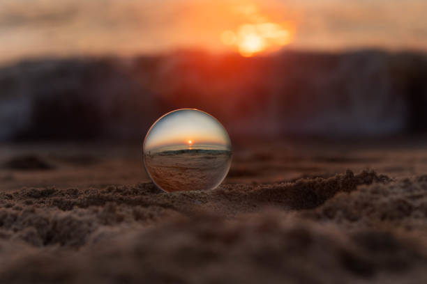 istock Virginia Beach Summer Sunrise through Glass Orb 2198231256