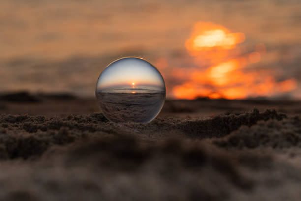 istock Virginia Beach Summer Sunrise through Glass Orb 2198231257