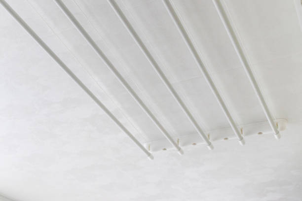 istock Cloth dryer fixture on the ceiling. 2198238323