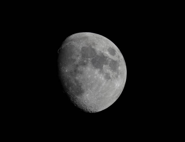 istock waxing gibbous moon on night sky 2198248781