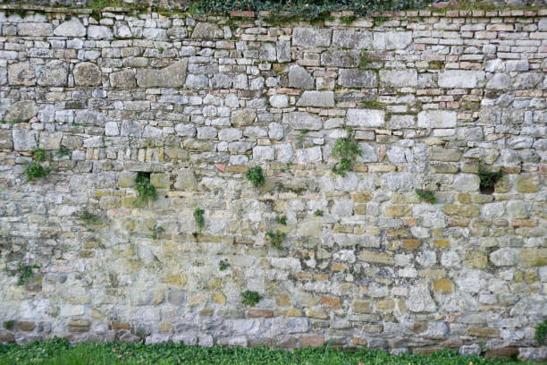 istock Stones and bricks wall background in a loft style 2198248960