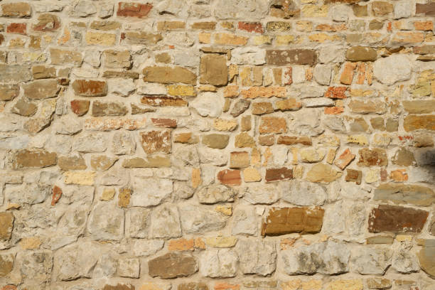 istock Stones and bricks wall background in a loft style 2198252543