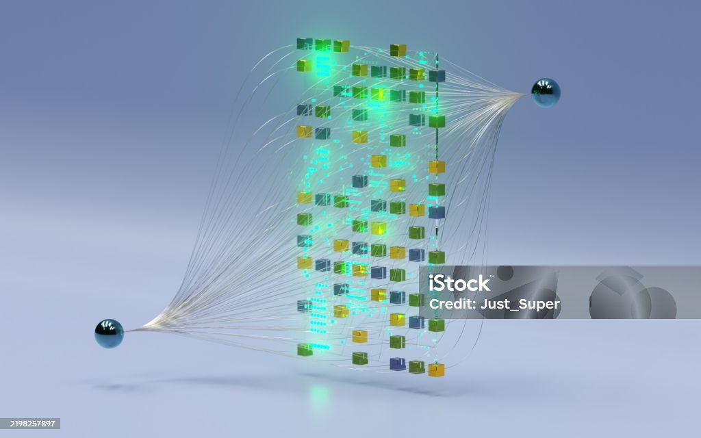 Machine Learning Nodes Animation Neural Network Nodes Deep Learning Artificial Intelligence Machine ...