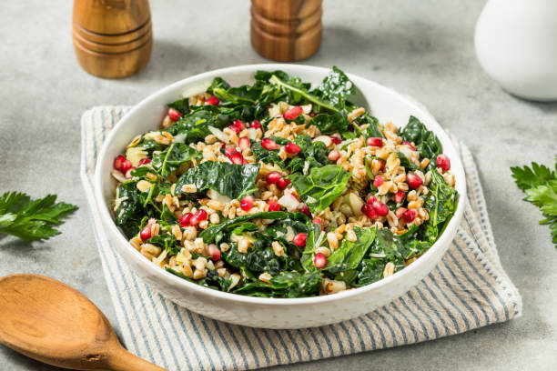 istock Hearty Fall Farro Kale Salad 2198264489