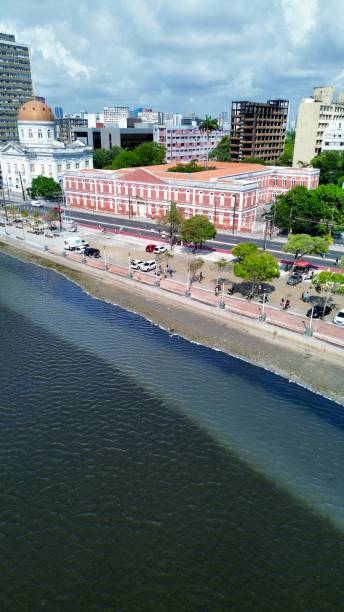 istock Drone image  of a red governamental building 2198274554