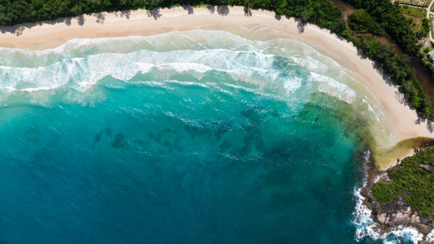 istock Tropical landscape with beautiful sandy beach. Seychelles, Mahe. 2198279387