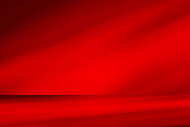 istock Wall interior background, studio and backdrops show products.with shadow from window color red . background for text insertion and presentation product 2198283227