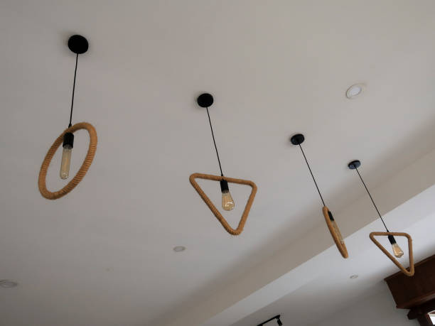istock The lights are neatly arranged in triangular and circular shapes. 2198307381