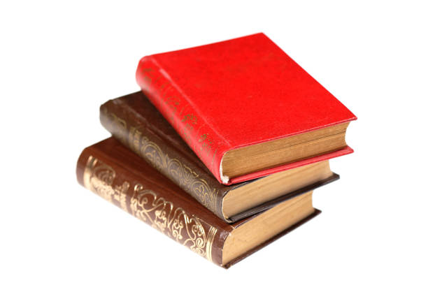 istock Old books isolated on white background 2198313034