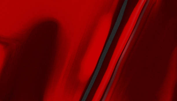 istock Red satin fabric with black lines, 2198313293