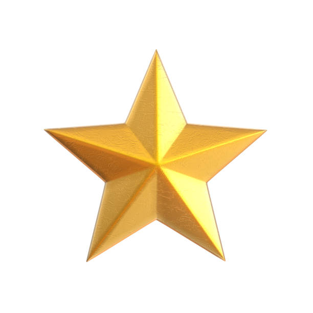 istock 3D illustration of golden star 2198320596