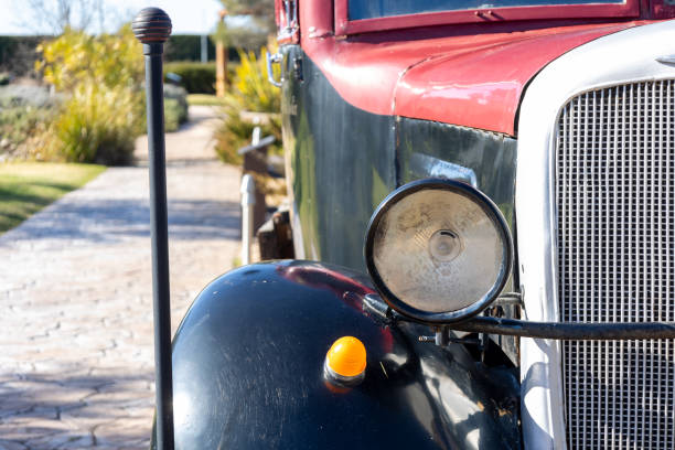 istock Vintage Truck with Barrels and Bottles Display 2198321662