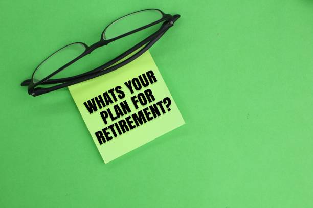 istock Glass and question what you plan for retirement word. 2198323829
