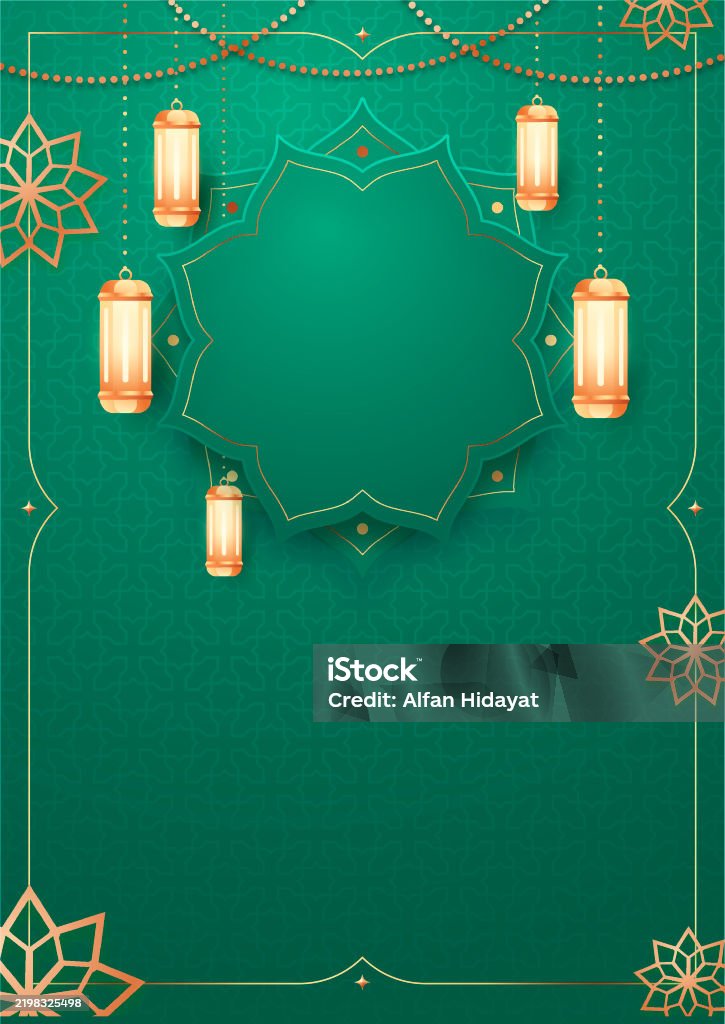 Islamic Image Simple Simple Islamic Poster Template Background Stock Illustration - Download ...