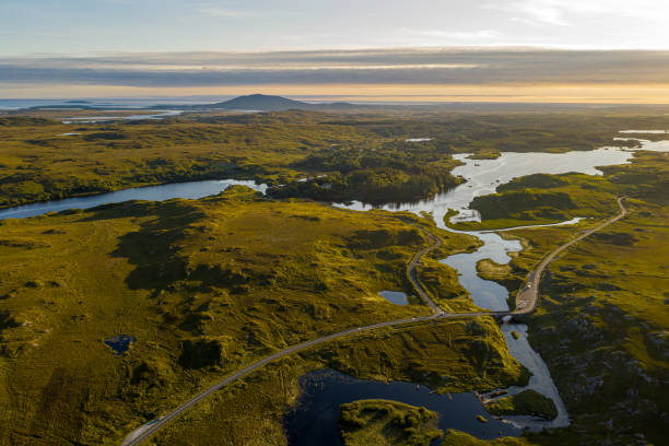 istock Aerial View over Connemara Lakes, Galway, Ireland 2198325582