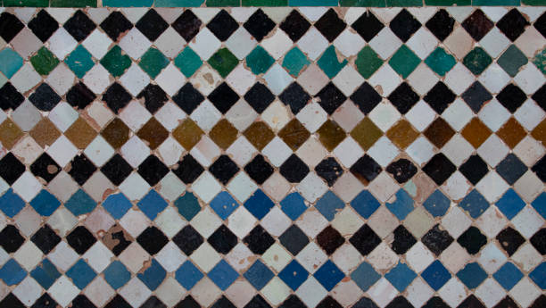 istock Historic ceramic mosaic in the Alhambra in Granada 2198328285