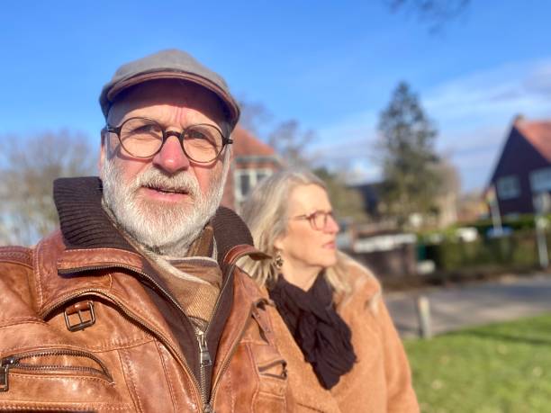 istock Having a walk on A day in Retirement life. 2198335377