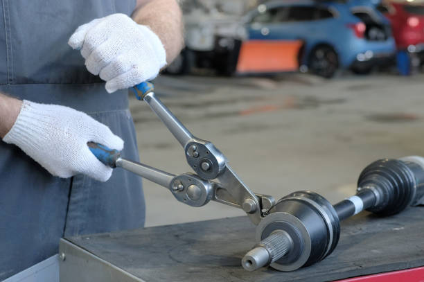 istock Car repair at a service station. 2198338874