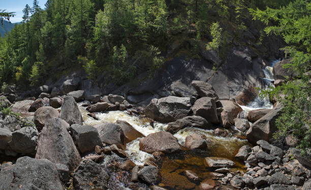 istock Cascades of the leaping river 2198338890