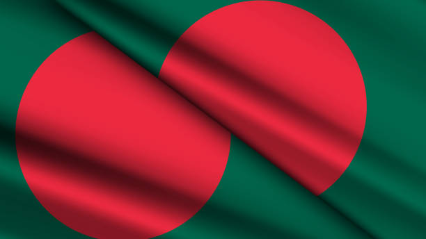istock National Background of BANGLADESH Featuring Two Wavy Flags 2198341820
