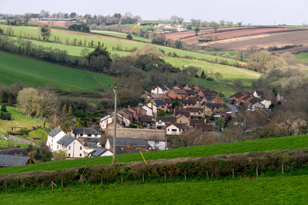 istock A small settlement on the slopes and meadows of Devon, England, Europe. 2198342691